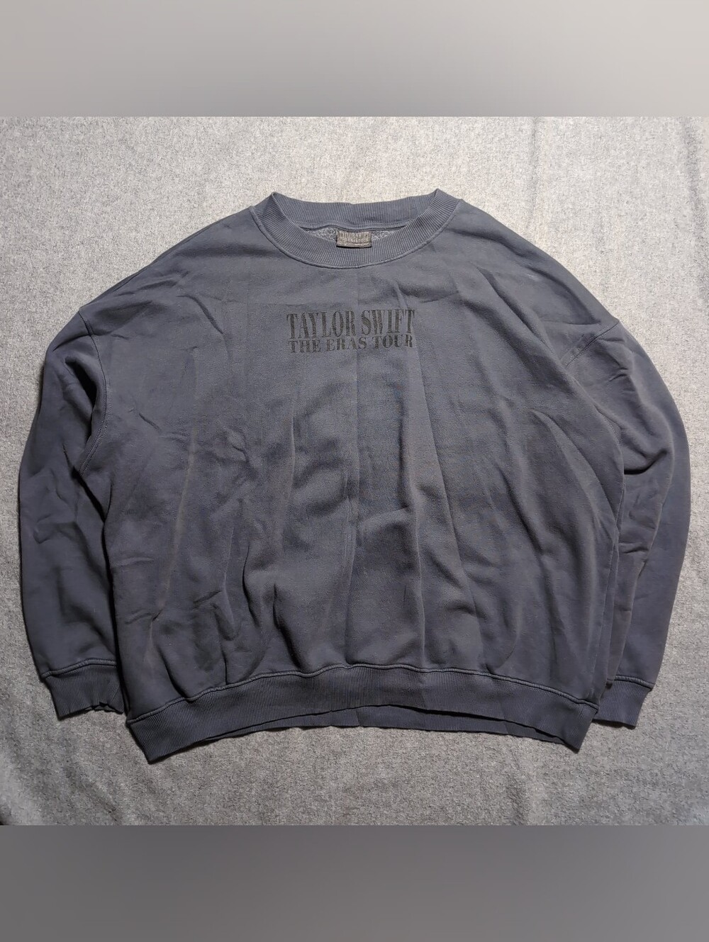 Taylor Swift The Eras Tour 2023 Faded Gray Concert Merch Pullover Sweatshirt 2XL